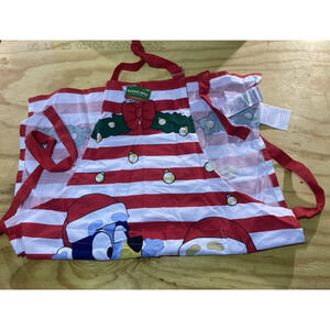 Sleigh Bell Bistro Bluey Bingo Dogs Christmas Cooking Adult Apron ~ NWT